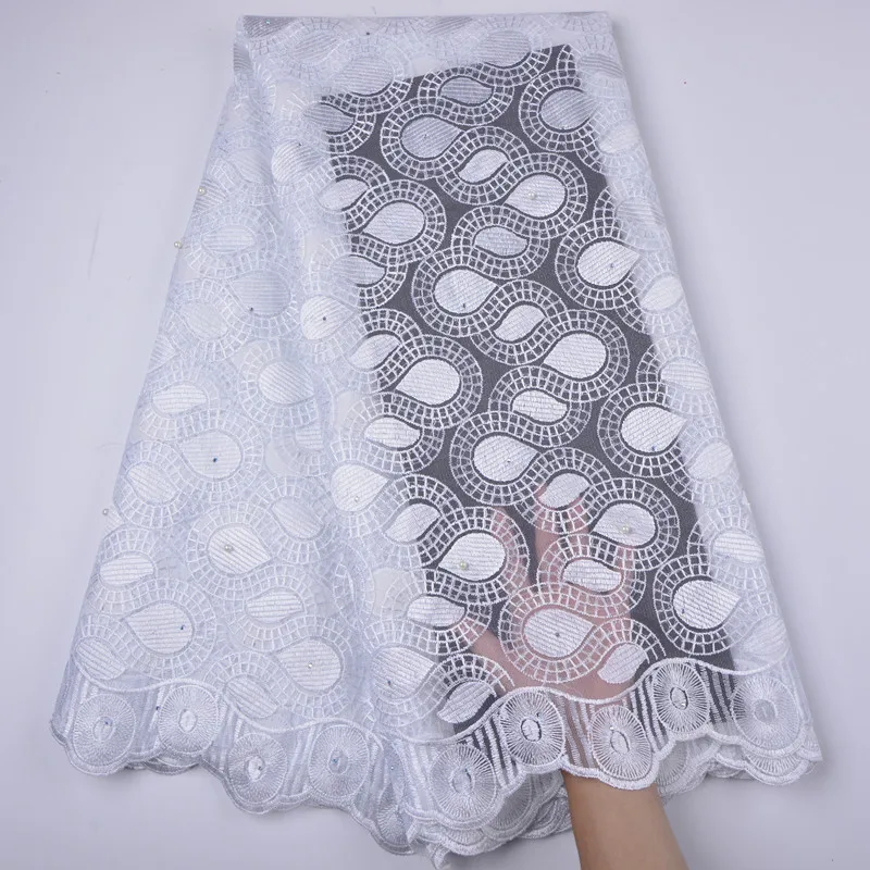 

5 Yards African Laces Fabric High Quality Embroidery Design For Wedding Party African French Tulle Lace Fabric A1337