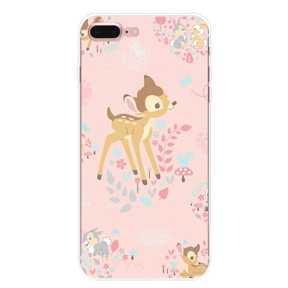 For Samsung Galaxy S2 S3 S4 S5 MINI S6 S7 edge S8 S9 Plus Note 2 3 4 5 8 Coque Fundas Silicone Case Cute Bambi fawn hearts anime |