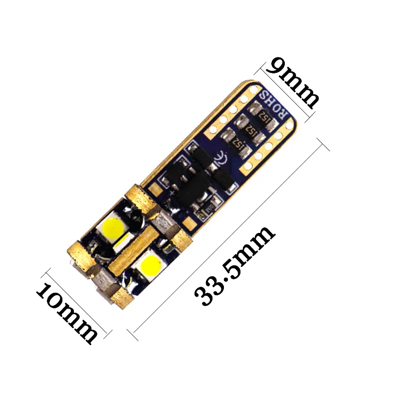 50 шт. 12 В-18 В T10 canbus 10 smd 3030 без ошибок неполярный 0 18 А 194 W5W 501 Автомобильный