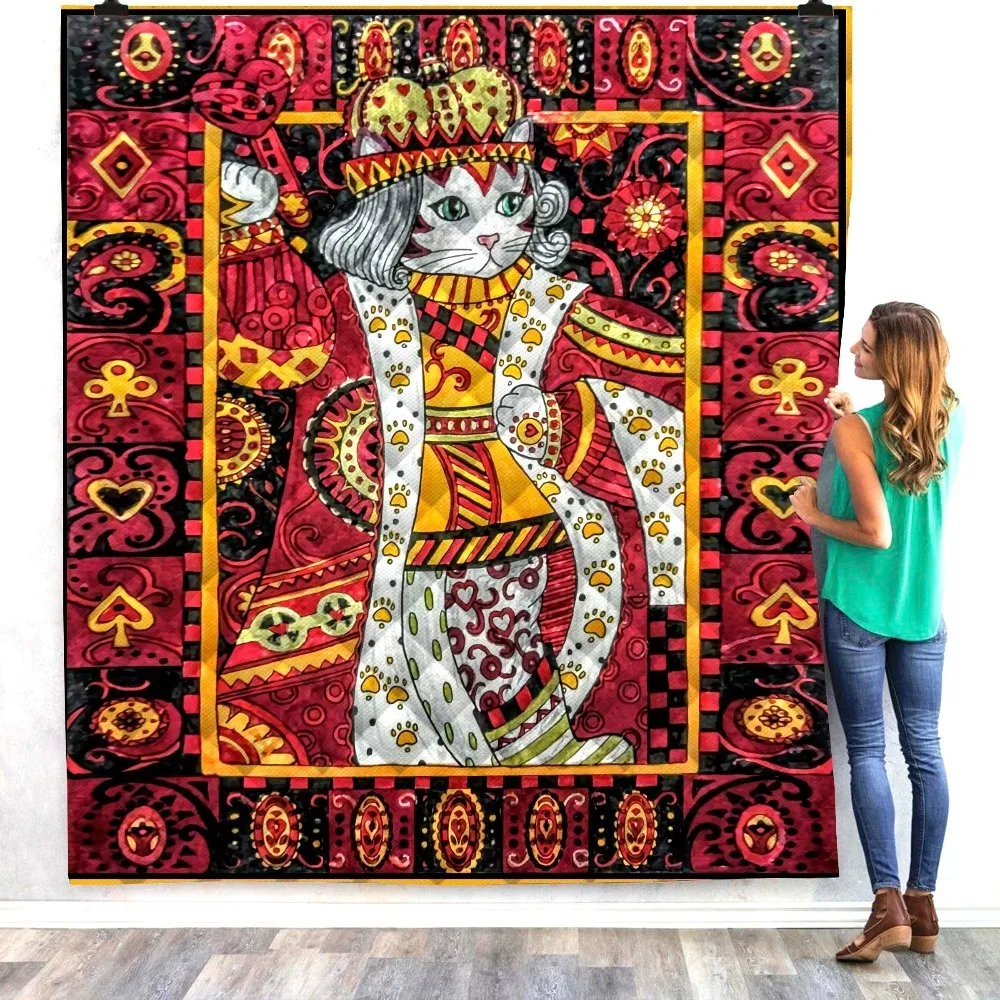 Дропшиппинг одеяло с принтом черной кошки для детей школы взрослых мягкое теплое