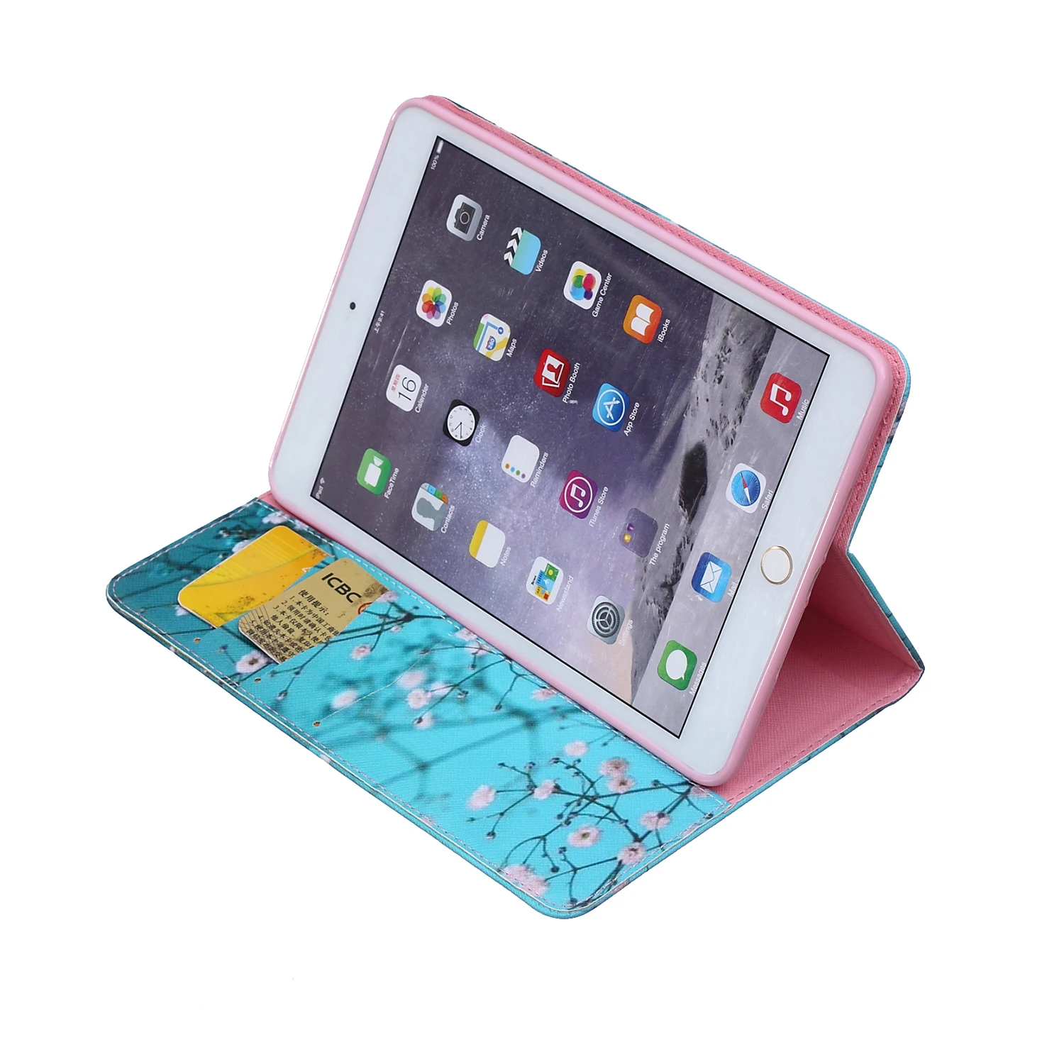 Для Apple iPad mini 3 2 1 Эйфелева башня Бабочка Флип PU кожаный чехол с подставкой для ipad