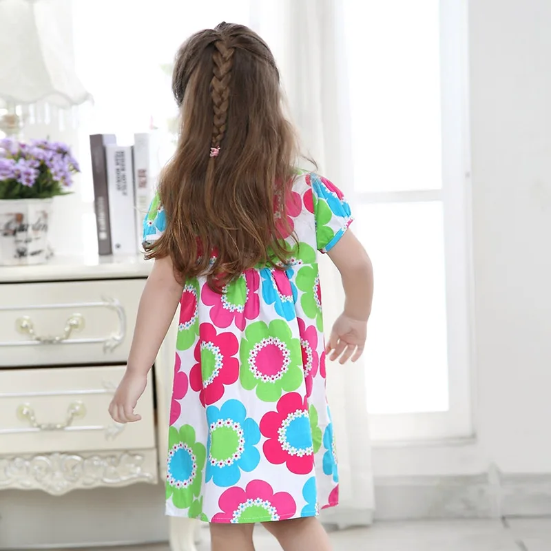 Dxton/платье для маленьких девочек летняя детская одежда с бантом платье принцессы