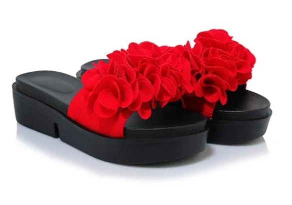 Женские шлепанцы Повседневные Летняя уличная мода 2017 года Туфли на плоской