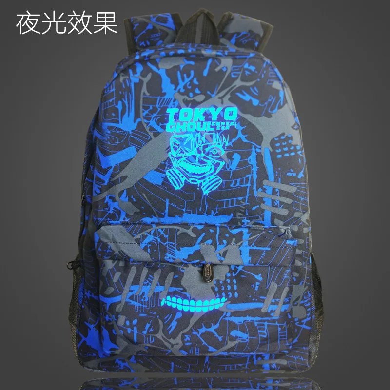 

IVYYE Tokyo Ghoul Fashion Oxford Backpacks Shine Rucksacks Night Light Backpack Casual Luminous Travel Knapsack Unisex Gifts New