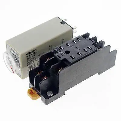 

5 Pieces H3Y-2 Max 10s 110VAC Power On Time Delay Relay Solid-State Timer DPDT