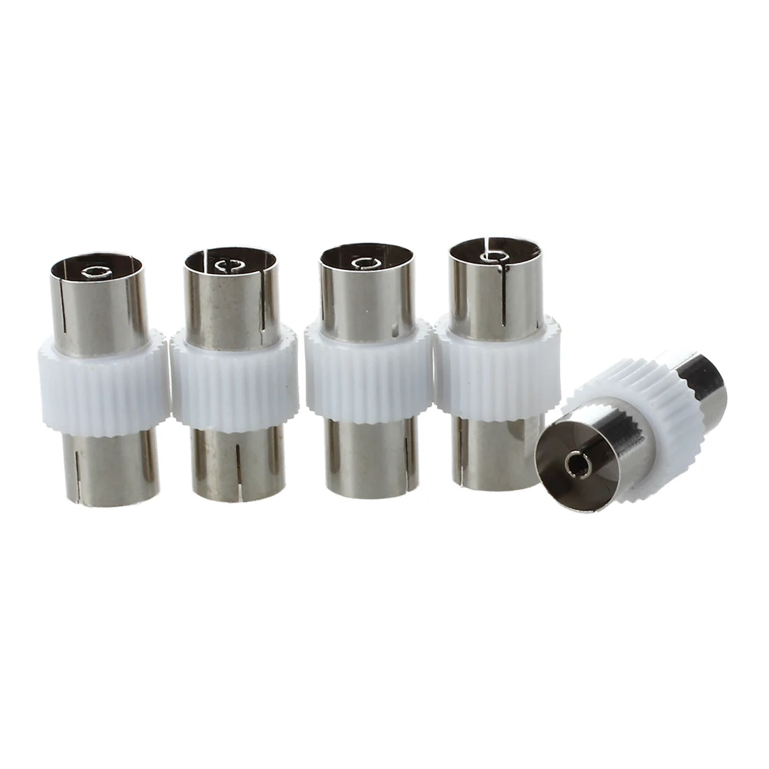 

5 x RF Antenna FM TV Coaxial Cable TV PAL Female to Female Adapter Connector