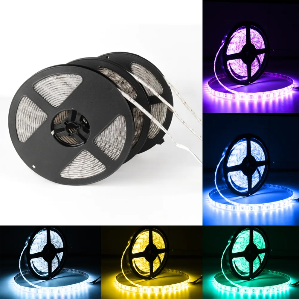 Светодиодный светильник DC 12 В RGB SMD 2835 5050 44Key с дистанционным питанием 5 м 10 м 15 м полный комплект Гибкая Диодная лента водонепроницаемый светильник ing