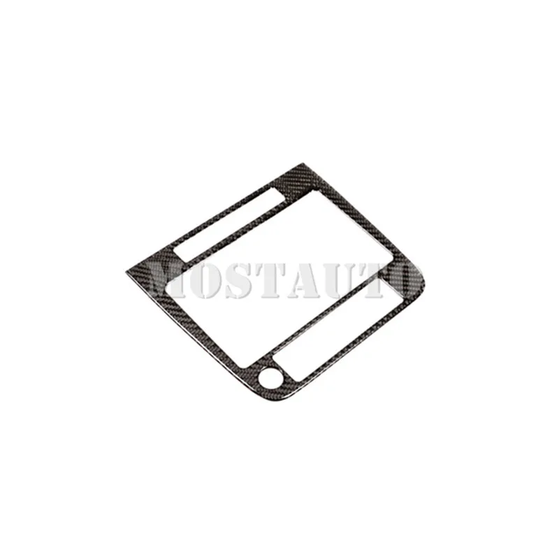 Carbon Fiber Для VW Touareg углеродное волокно центральной консоли gps навигации накладка 2011- 1 шт - Название цвета: Carbon Fiber