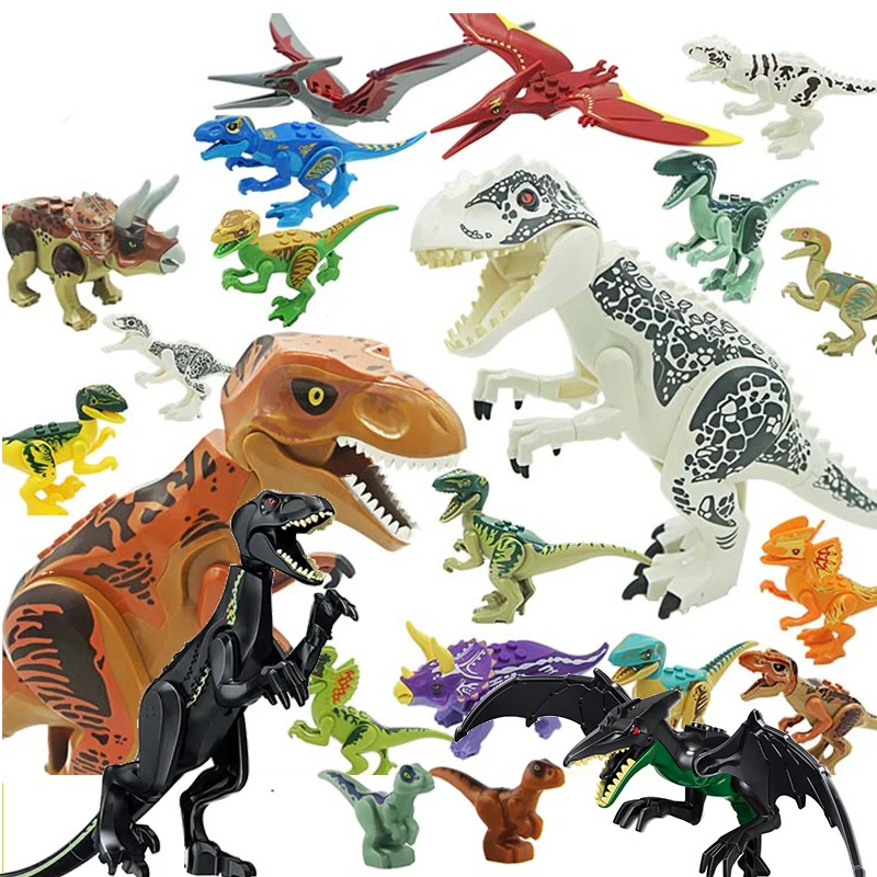 Строительные блоки Юрского мира 2 T rex indomus Rex carnotaures dinosaur BricksBlock совместимые с