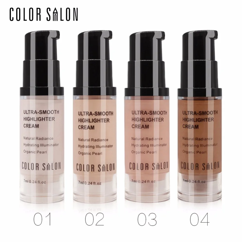 Цвет Салон 12 мл жидкий хайлайтер Glow невесомое сияние Biendable Смешиваемо лица
