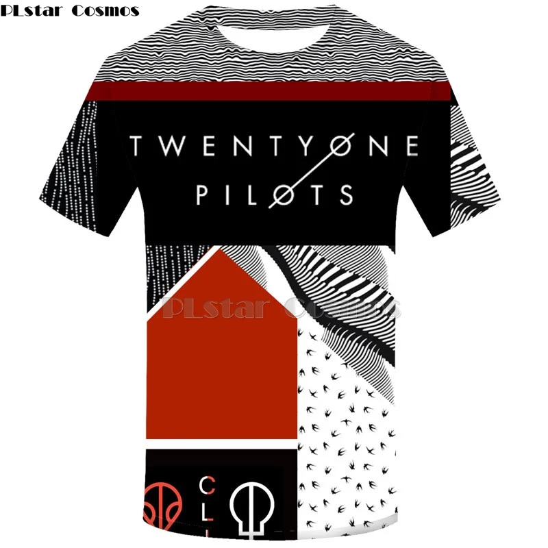 Футболка Twenty one pilots, Мужская 3D футболка, harajuku, топ, хип-хоп, Мужская футболка, уличная одежда, топы, модная мужская одежда, футболка