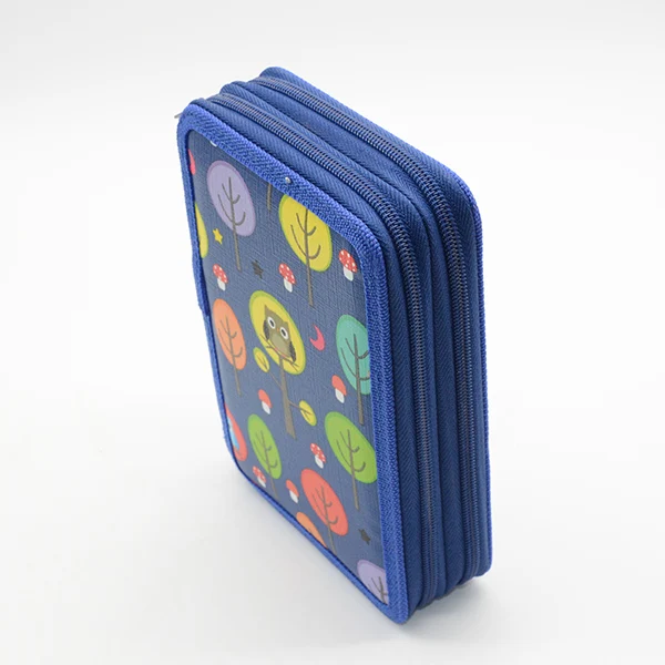 Пенал кошка большой емкости холст корейский школьные принадлежности trousse scolaire stylo estuche escolar kalem kutusu piornik lapices