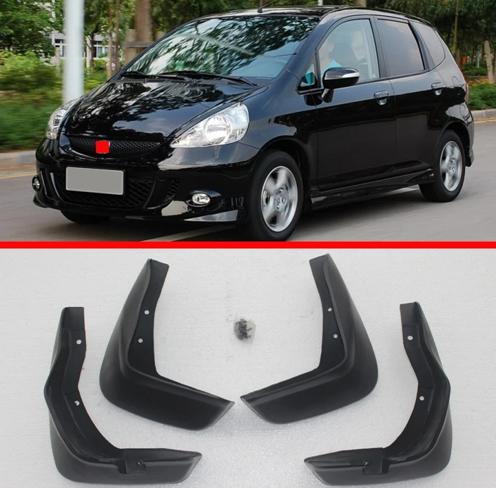 Для Honda Fit Jazz Hatchback JDM 2004 2005 2006 2007 набор литых брызговиков Брызговики передние и