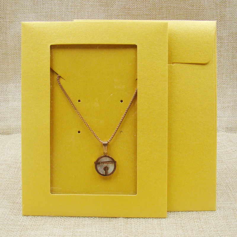 Новая розовая шкатулка для ювелирных изделий 50 шт. разноцветная конверт ожерелий