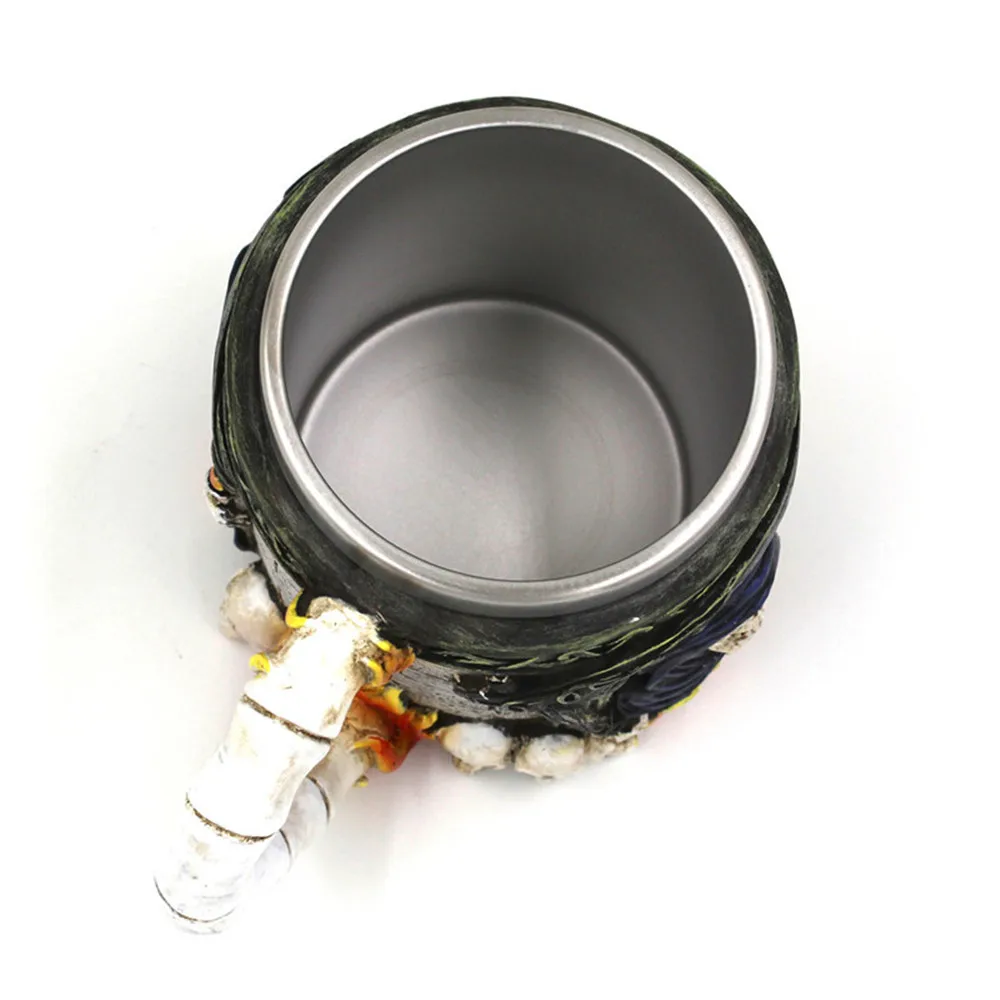 2019 креативная новая кружка 3D кофейная чашка Смола большая пивная череп викинга