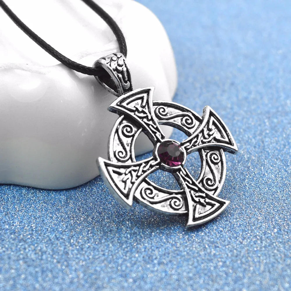 Ностальгия Ирландский Узел крест подвеска раннее ожерелье Мужская веревочная