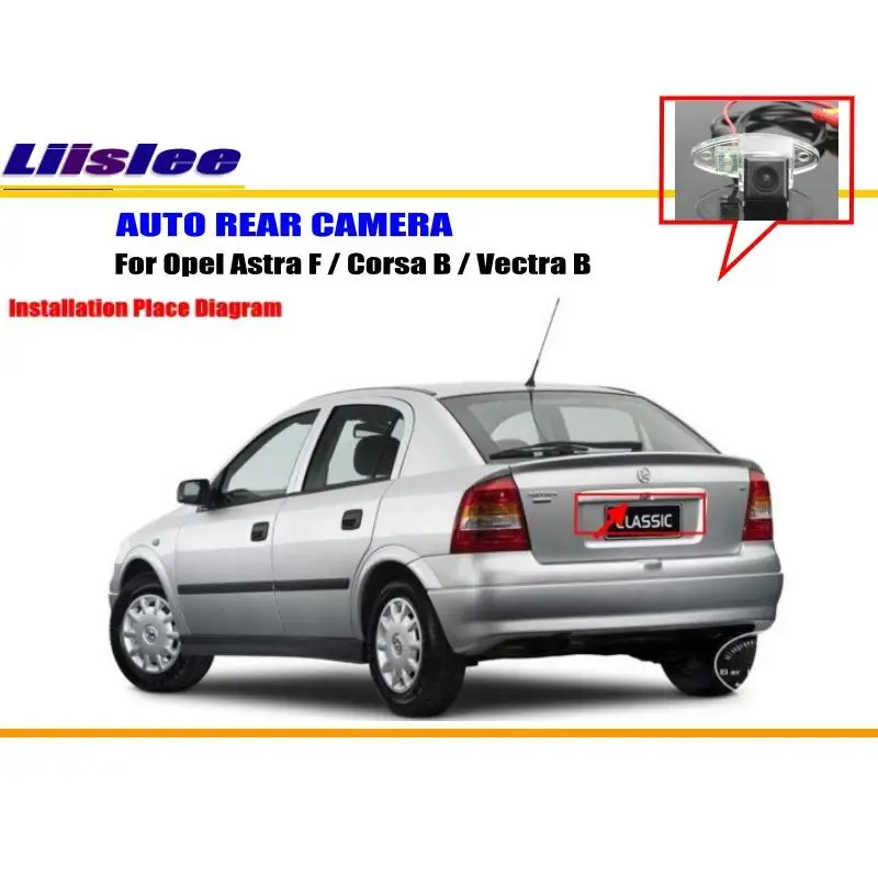 

Car Rear Back Parking Camera For Opel Astra F / Corsa B / Vectra B Vehicle Reversing Camera License Plate Light OEM
