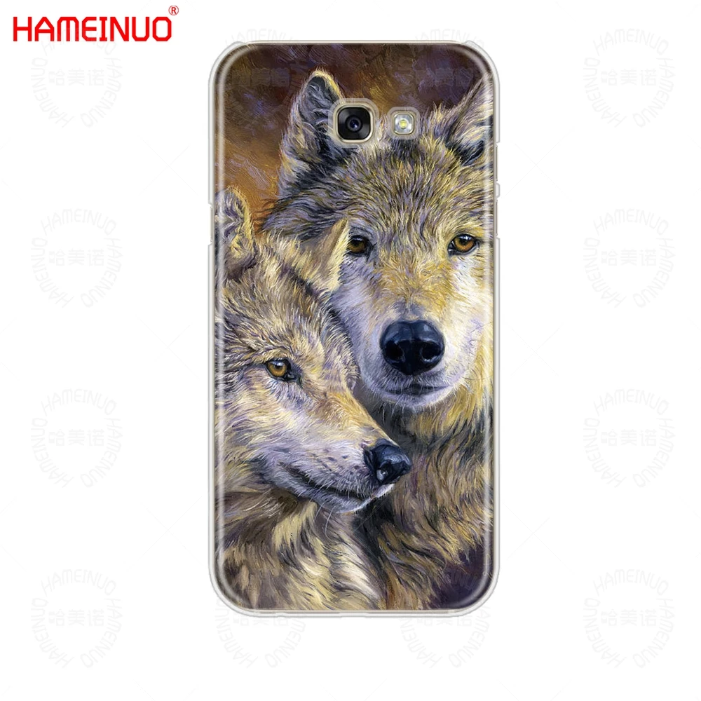 ВОЛКА ЖИВОТНЫХ сотового телефона чехол КРЫШКА ДЛЯ samsung Galaxy A3 A310 A5 A510 A7 A8 A9