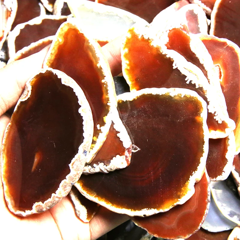 The Brown Agate Irregular Slice Background Wall Home Decoration Decor DIY Mineral Natural Crystal Quartz Healing Reiki Stone | Дом и сад