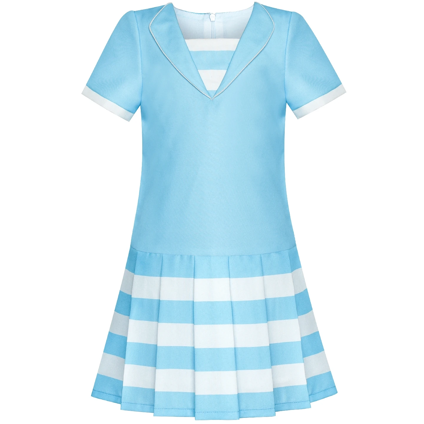 Girls Dress Gray School Jumper Uniform Plaid Pleated Summer Sleeveless Daily Casual Party Kids Clothes Pageant Sundress Buttons | Детская