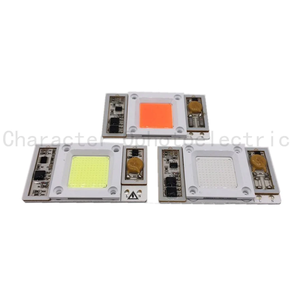 5 pcs50W 110В/220В AC высокомощный светодиодный чип встроенный драйвер теплый белый