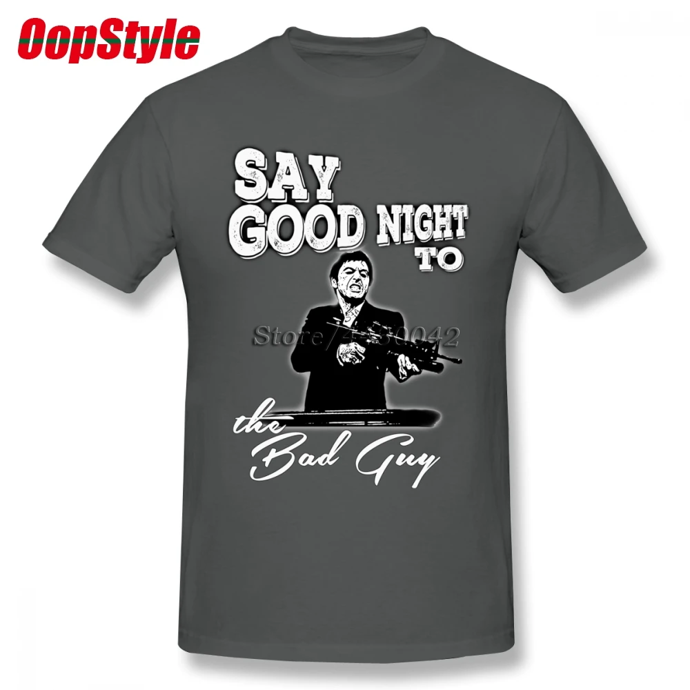 Movie Scarface T-shirt For Men Dropshipping Short Sleeve Cotton Plus Size Custom Team Tee 4XL 5XL 6XL | Мужская одежда