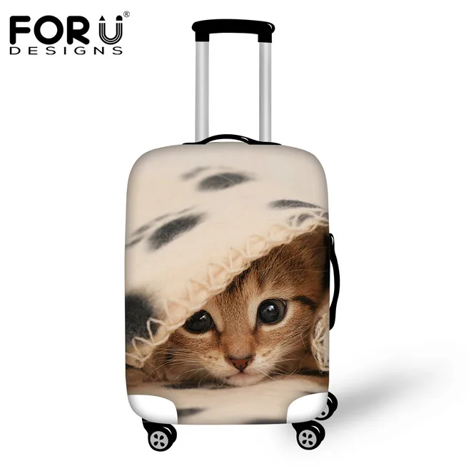 H368 FORUDESIGNS/защитный чехол для багажа с милым котом для 18-30 дюймов, эластичный чехол для путешествий, сумка-переноска, водонепроницаемый чехол, защита от пыли - Цвет: H368