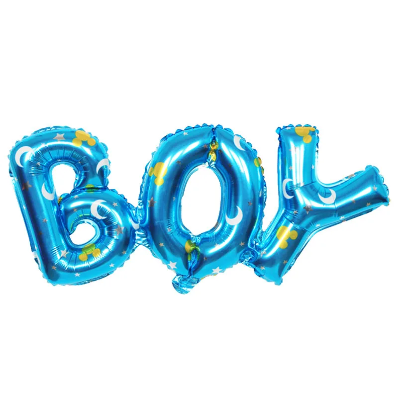 Boy girl connection Letter foil balloons children party decoration birthday inflatable Helium Balloon baby shower | Дом и сад