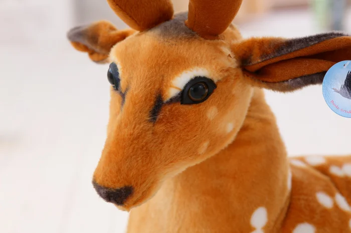 Гигантская Милая модель плюшевого животного игрушка мягкая подушка Kawaii Sika игрушечный Олень жираф детские подарки на день рождения ребенка реквизит для фотографий