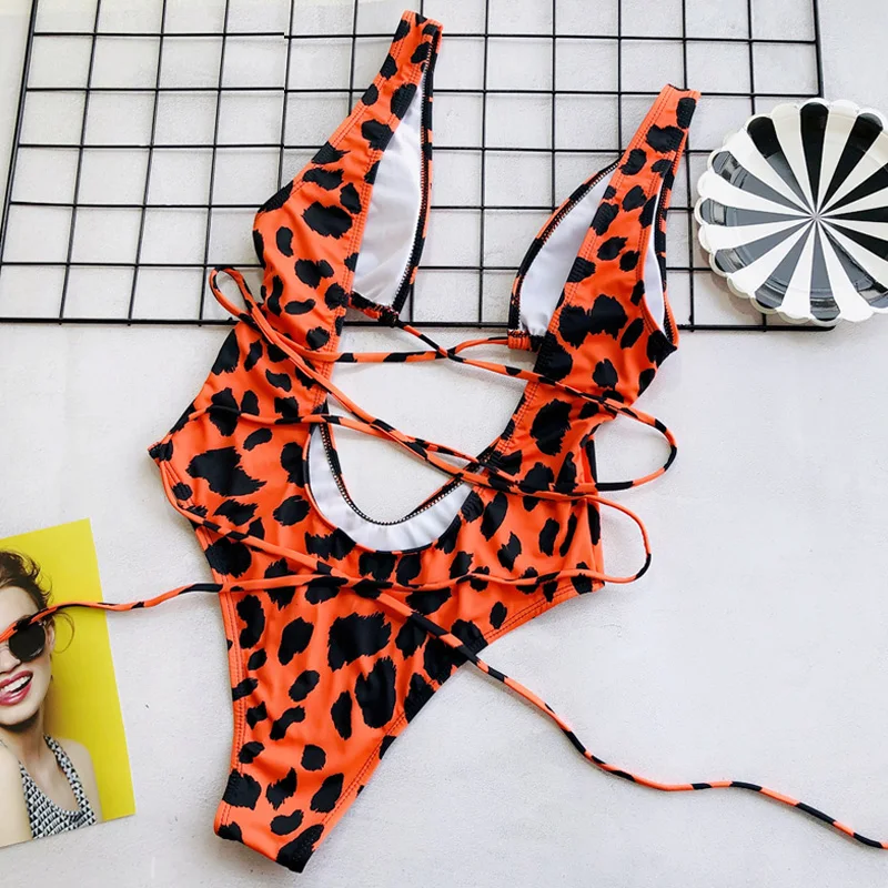 Леопардовые бразильские стринги бикини Пуш-Ап купальный костюм для женщин с высокой талией купальные костюмы купальник бикини купальники для женщин