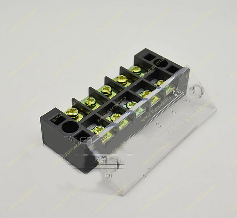 

Free shipping Wholesale 30pcs TB-2505 600V 25A Dual Row 5 Position Terminal Blocks Barrier/fixed wiring board/Connector board