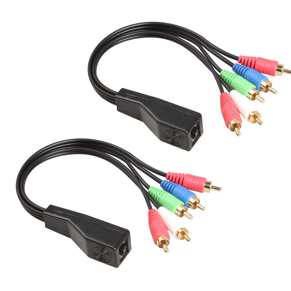 Relper-Lineso 2 предмета в упаковке 5 RCA для RJ45 YCbCr Компонентный видео с стерео