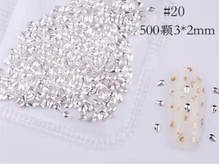 style 20 31 стиль выбор Nail наклепки 1 сумка металлический сплав для маникюра искусство украшения 3D Блестки для маникюра наклейки с животными украшения ногтей прелести - Цвет: style 20