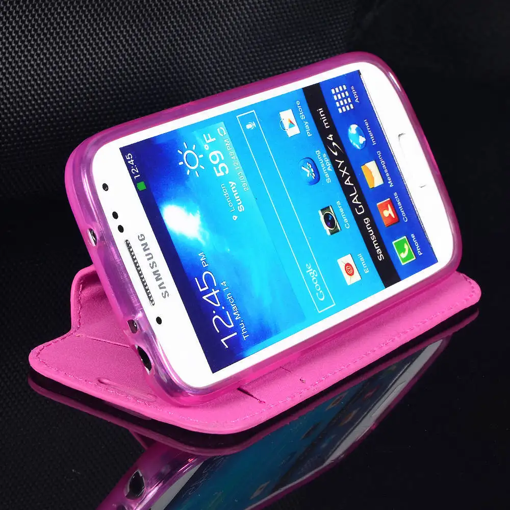 Чехол для телефона Samsung Galaxy S4 Mini I9190 I9192 мягкий чехол подставка из ТПУ с