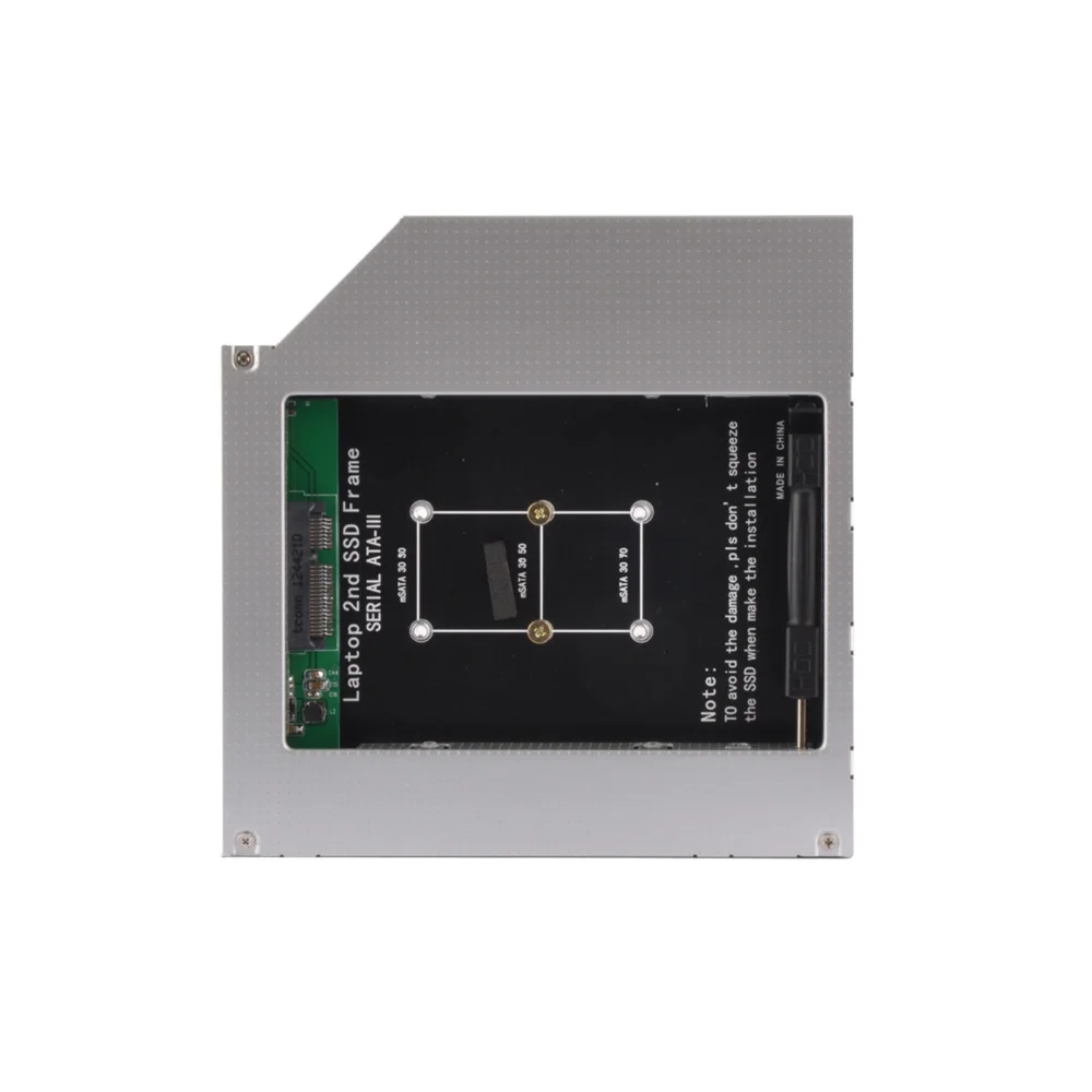 Sunvalley Новый 2 й HDD Caddy mSATA 12 7 мм SSD корпус для расширяющегося хранения ноутбука|ssd