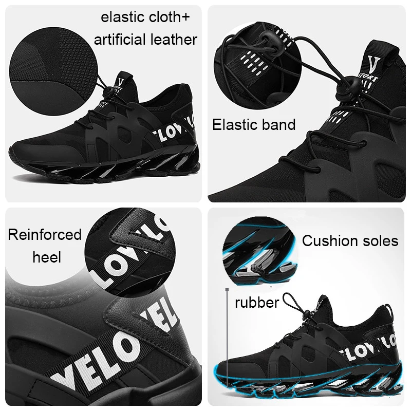 Мужские дышащие кроссовки из ПУ и ткани на весну/лето|brand running shoes|running brand shoesrunning