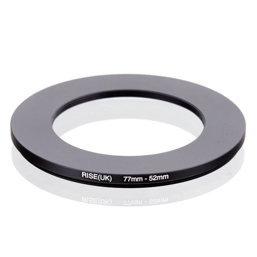 RISE(UK) 77mm-52mm 77-52mm 77 to 52 Step down Ring Filter Adapter black | Электроника