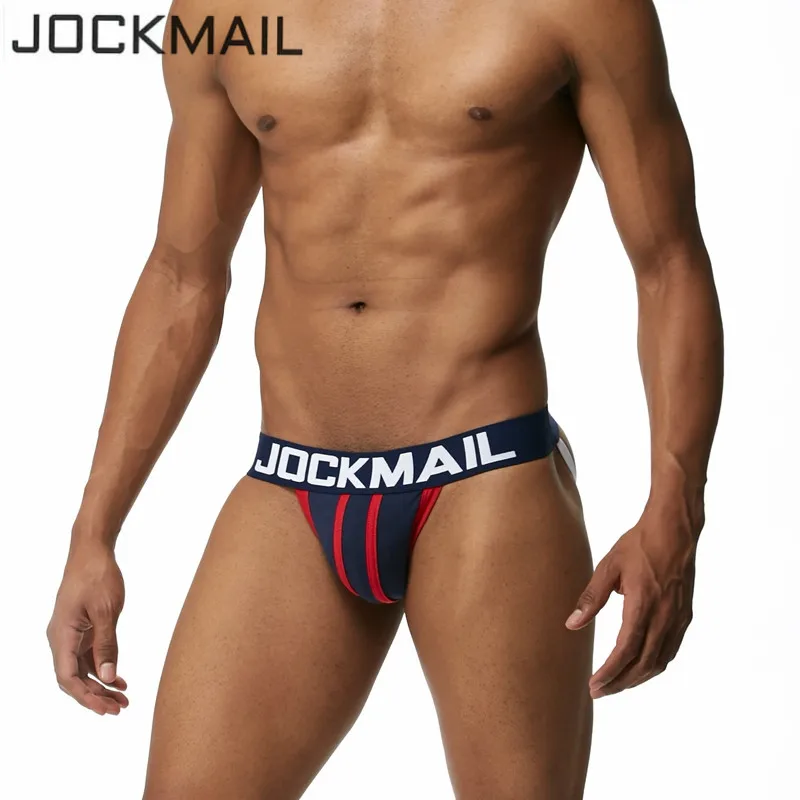 Брендовое Мужское нижнее белье JOCKMAIL джоки сексуальные трусы из хлопка мужские