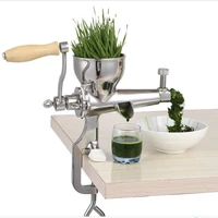 wheat grass juice extractor manual stainless steel screw slow juicer