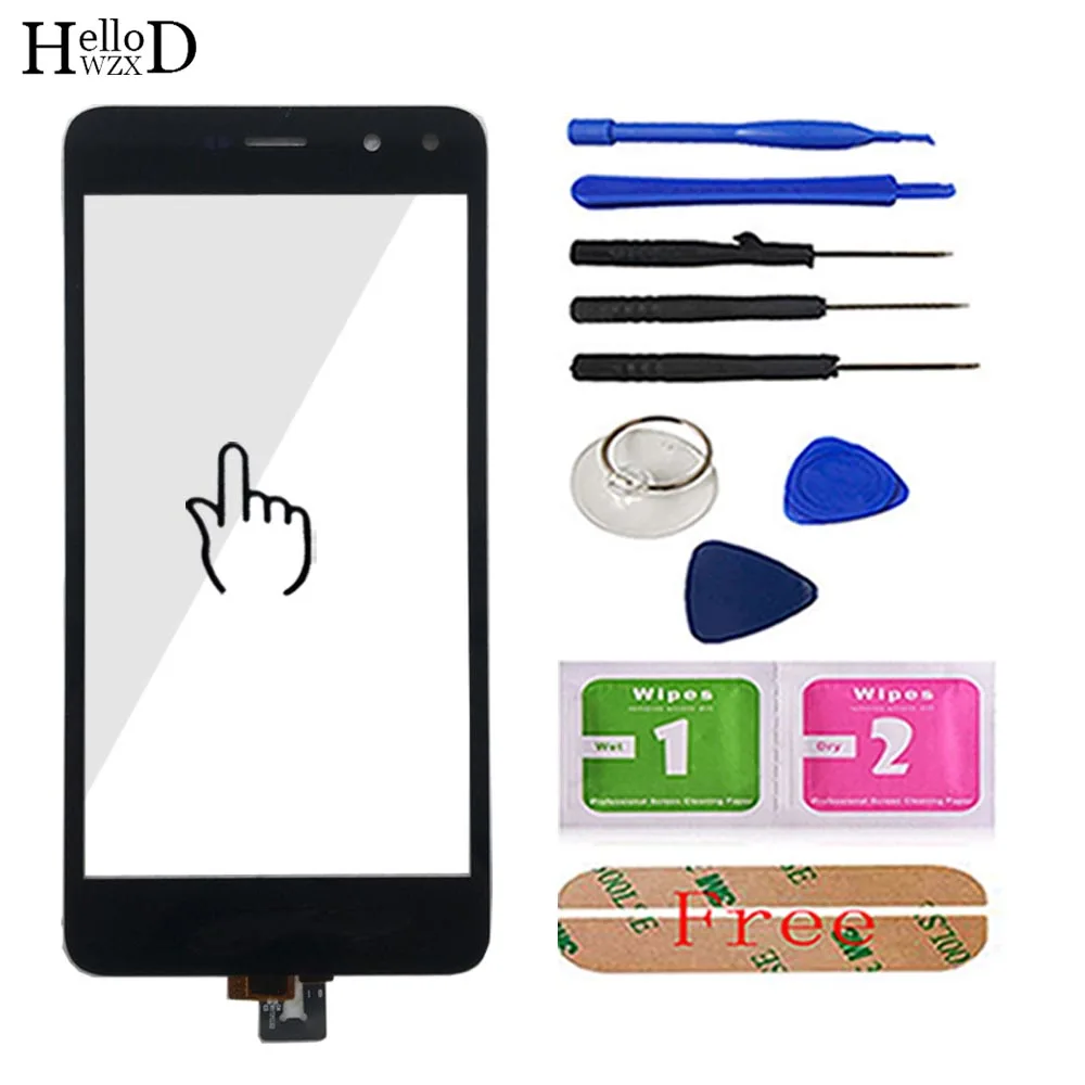 Black With Tools 5 ''мобильный сенсорный экран дигитайзер панель для huawei Honor Enjoy 6 сенсорный экран дигитайзер Переднее стекло объектив сенсор инструмент - Цвет: Black With Tools