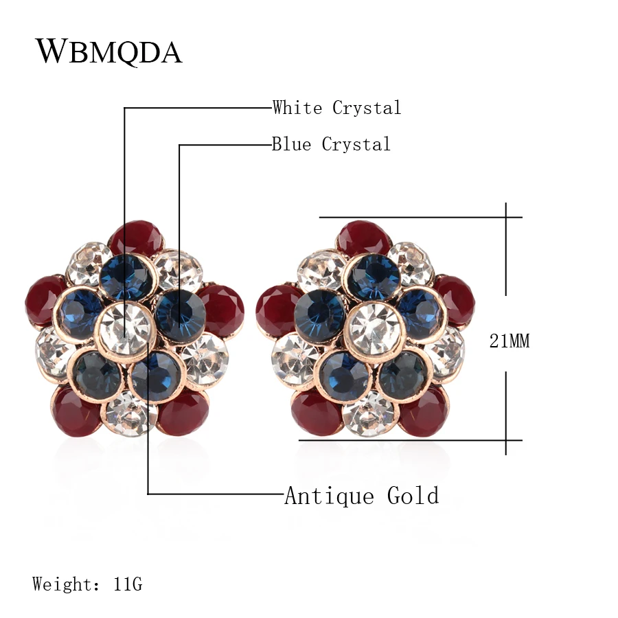 Очаровательные винтажные хрустальные цветы серьги антикварные золотые хомуты