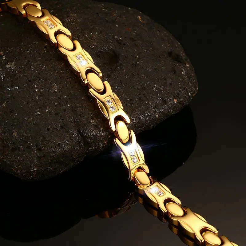 Женский браслет цепочка из нержавеющей стали с фианитами|bracelets for|chain braceletbracelets for