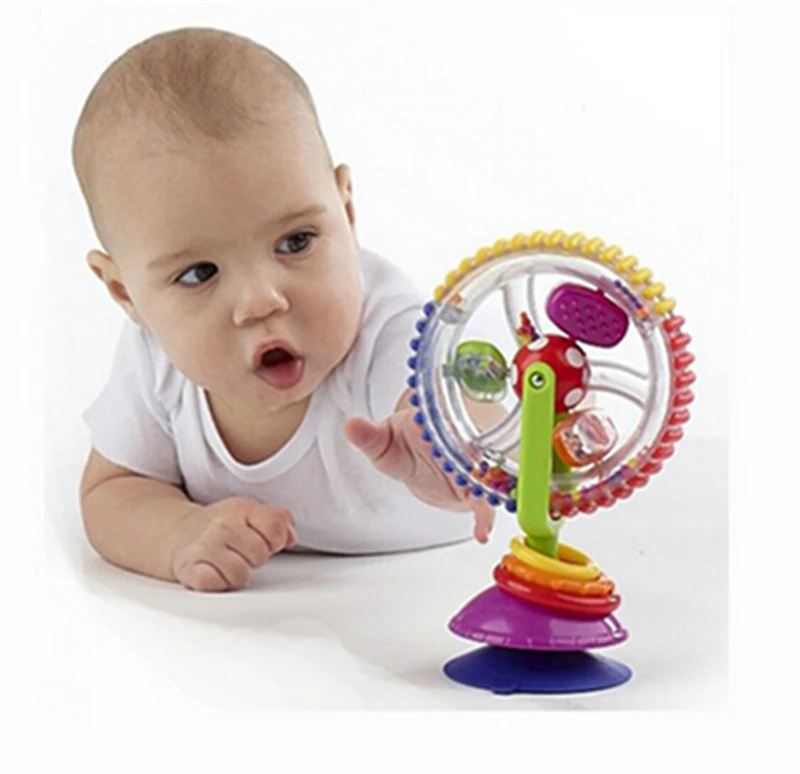 Модель Поворот Мельница Коляска Обеденный Стул с присосками Развивающие Игрушки