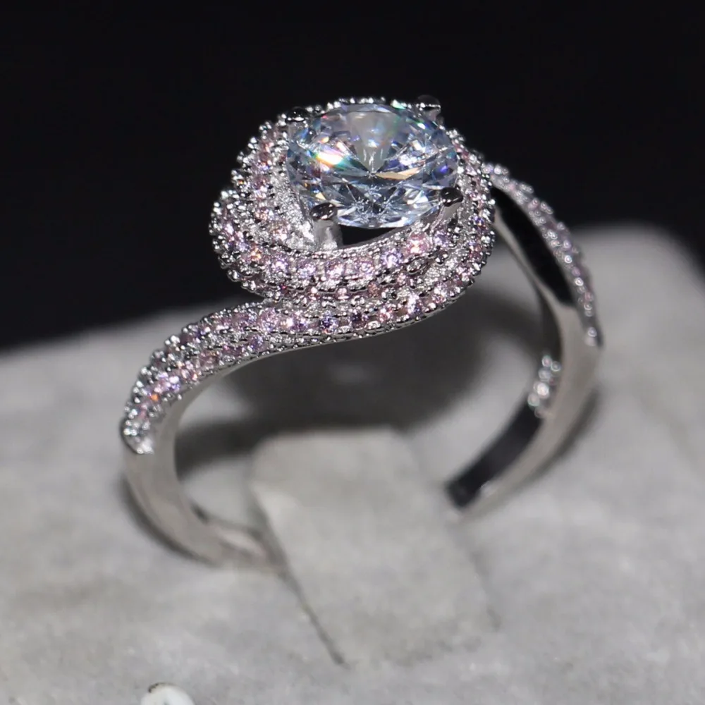 Женское кольцо из серебра 925 пробы с фианитом 5 10 размеров|925 sterling silver|sterling silvercubic