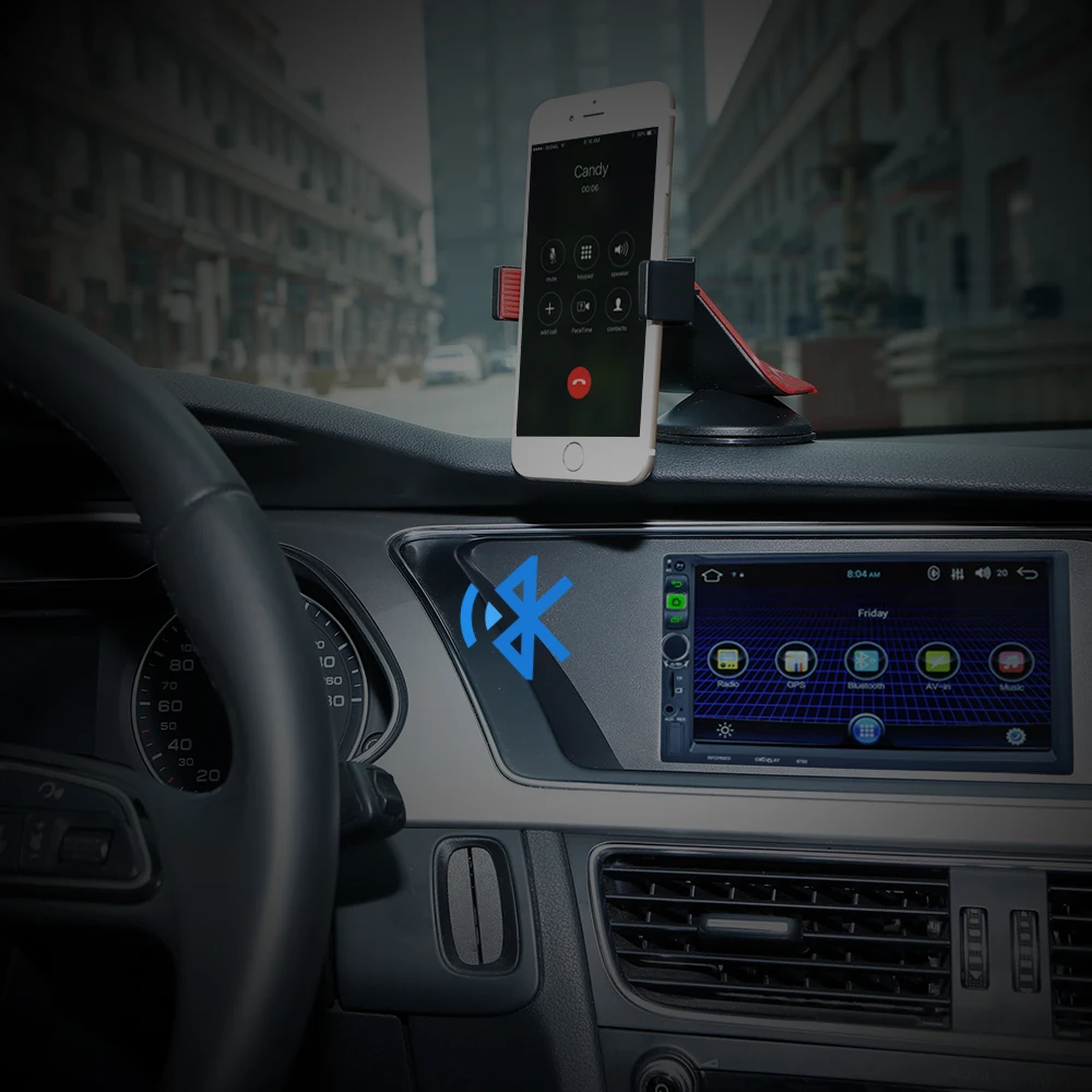 Onever Android 5 1 Авто Радио Bluetooth GPS навигация 1080P Стерео MP5 MP3 плеер Поддержка FM приемник