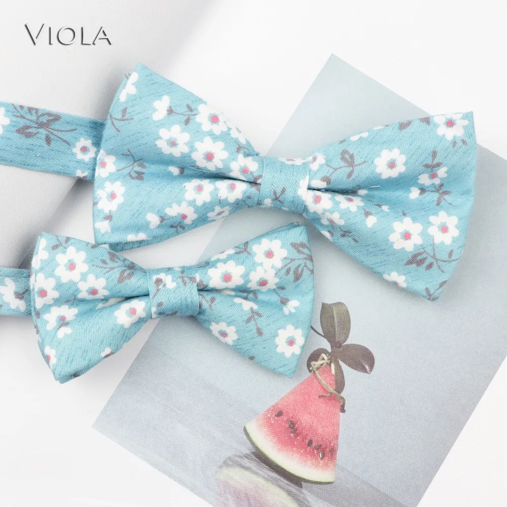 Милый хлопковый мужской галстук бабочка для родителей и детей с принтом фруктов