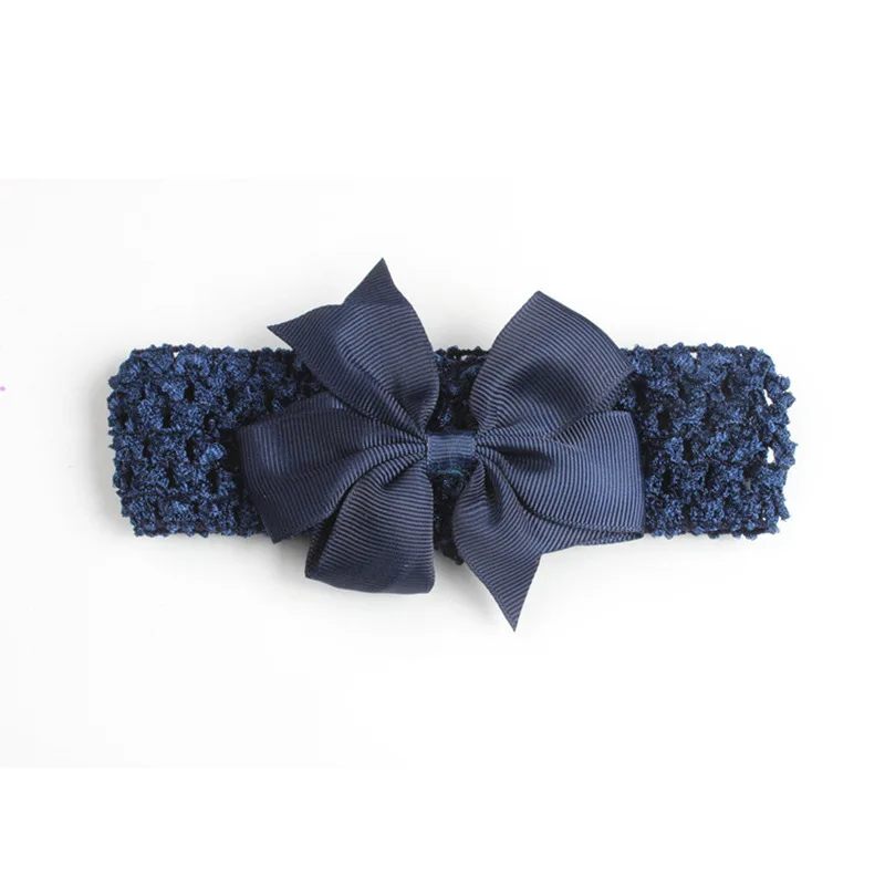 Эластичная Повязка на голову для девочек широкая Детская повязка бант Детские