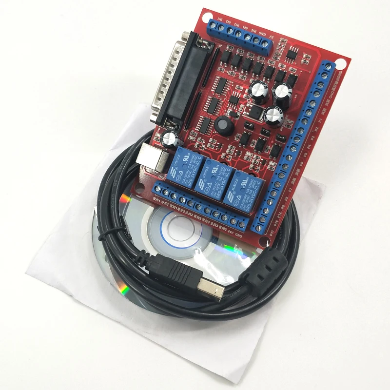 Новый 6 осевое MCACH2 MACH3 гравировки Интерфейс Breakout совета USB шпиндель ЛКМ |