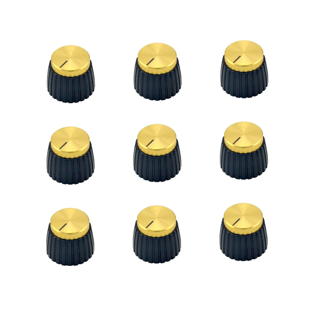 

10x Push On Knobs For Marshall Amplifier Gold Free shipping