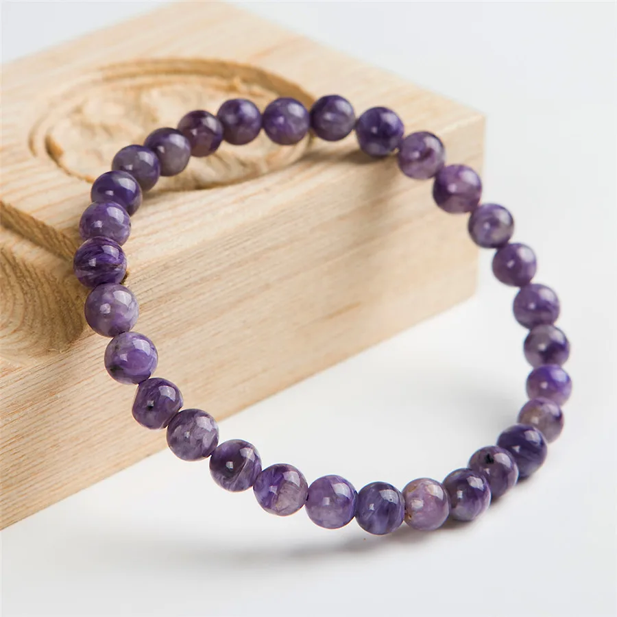 Подлинные натуральные фиолетовые драгоценные камни Charoite лечебный камень бусины